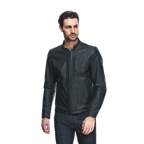Chamarra de Piel Dainese Fulcro Black