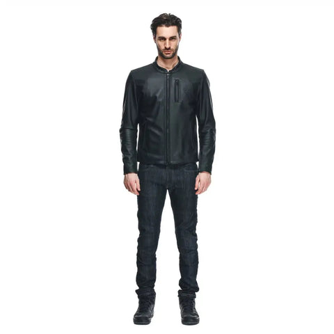 Chamarra de Piel Dainese Fulcro Black