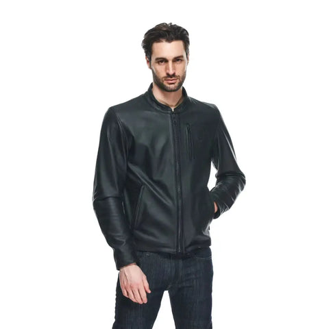 Chamarra de Piel Dainese Fulcro Black