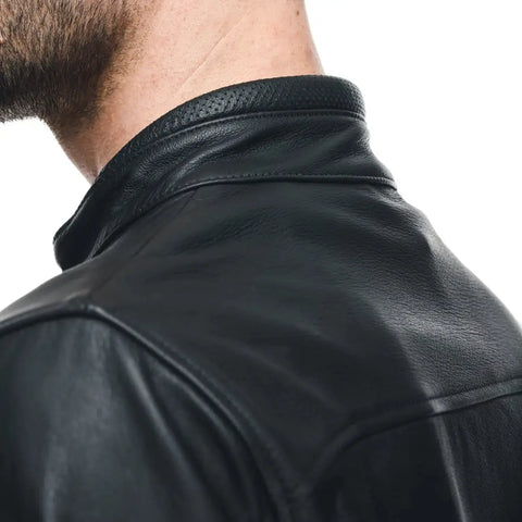 Chamarra de Piel Dainese Fulcro Black