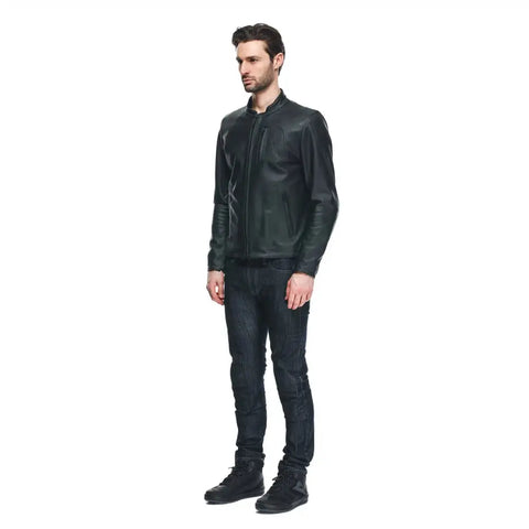 Chamarra de Piel Dainese Fulcro Black