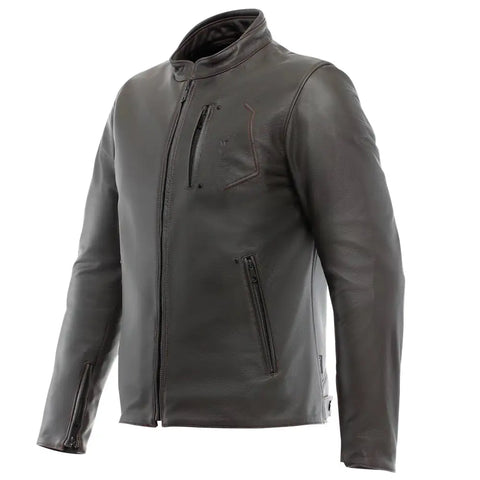 Chamarra de Piel Dainese Fulcro Dark Brown