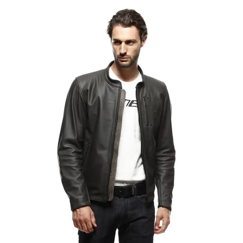 Chamarra de Piel Dainese Fulcro Dark Brown