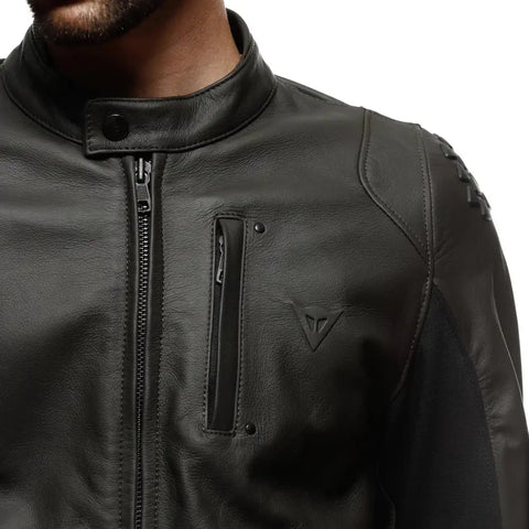 Chamarra de Piel Dainese Istrice Brown