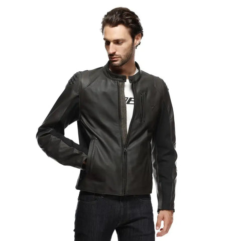 Chamarra de Piel Dainese Istrice Brown