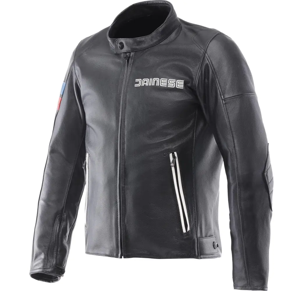 Chamarra de Piel Dainese Leggenda Black