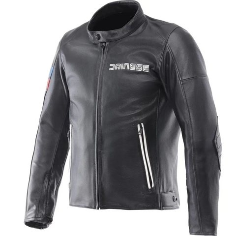 Chamarra de Piel Dainese Leggenda Black