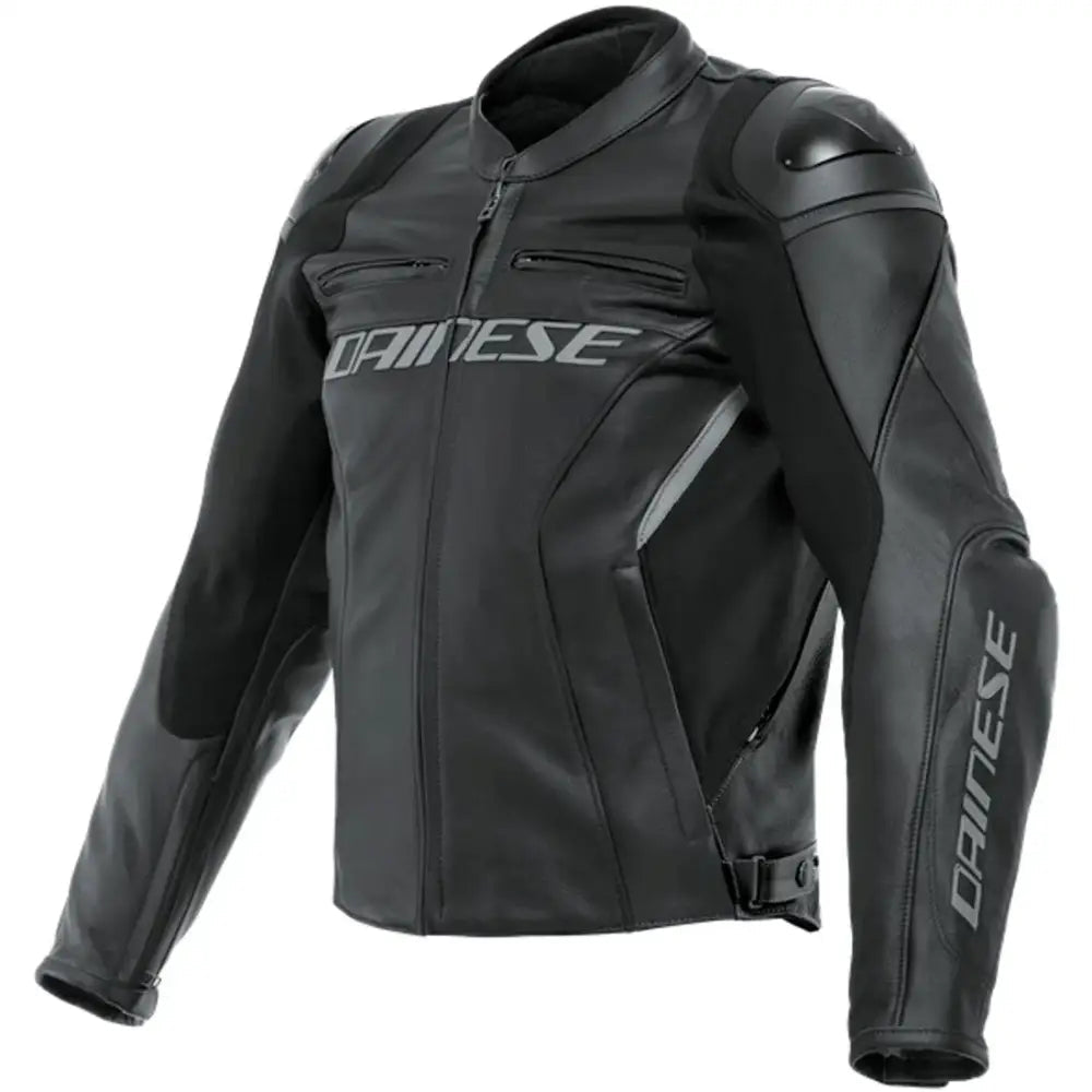 Chamarra de Piel Dainese Racing 4 Black/Black