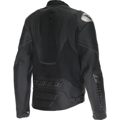 Chamarra de Piel Dainese Racing 5 Black/Black
