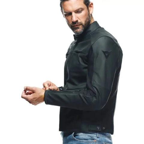 Chamarra de Piel Dainese Razon 2 Black