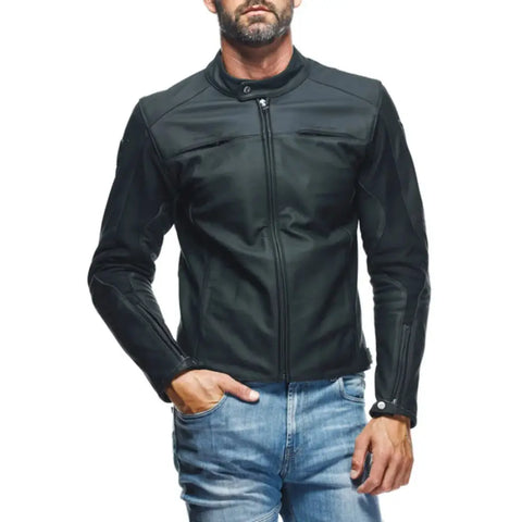 Chamarra de Piel Dainese Razon 2 Black