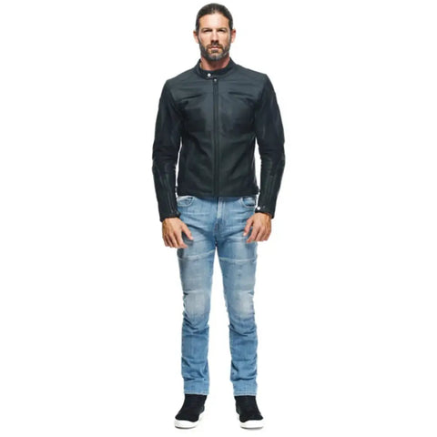 Chamarra de Piel Dainese Razon 2 Black