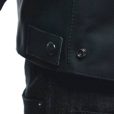 Chamarra de Piel Dainese Razon 2 Perforada Black