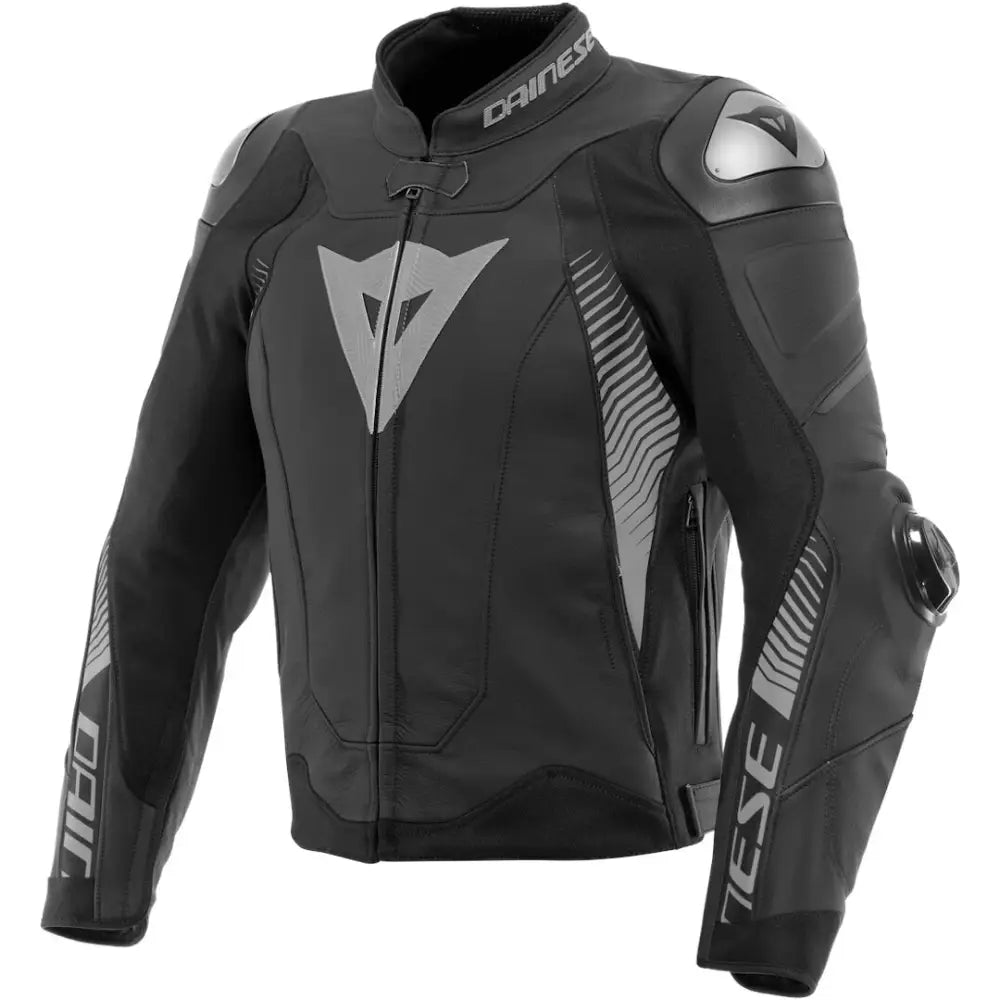 Chamarra de Piel Dainese Super Speed 4 Matt-Black/Charcoal-Gray