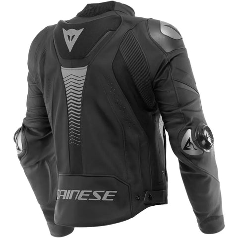 Chamarra de Piel Dainese Super Speed 4 Matt-Black/Charcoal-Gray