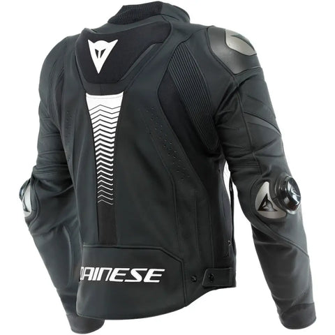 Chamarra de Piel Dainese Super Speed 4 Matt-Black/White