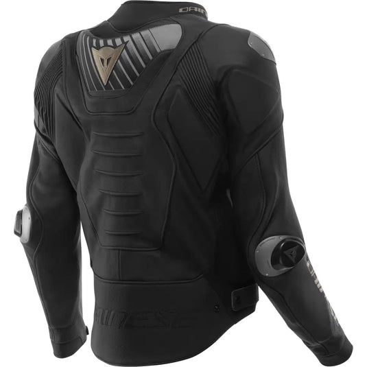 Chamarra de Piel Dainese Super Speed 5 Black/Gold