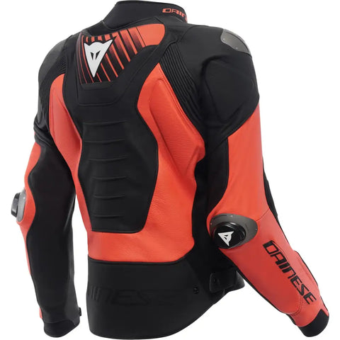 Chamarra de Piel Dainese Super Speed 5 Black/Red/White
