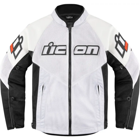 Chamarra de Piel Icon Mesh AF™ White