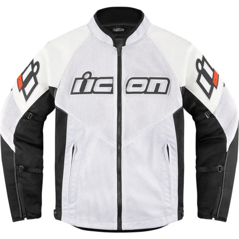 Chamarra de Piel Icon Mesh AF™ White