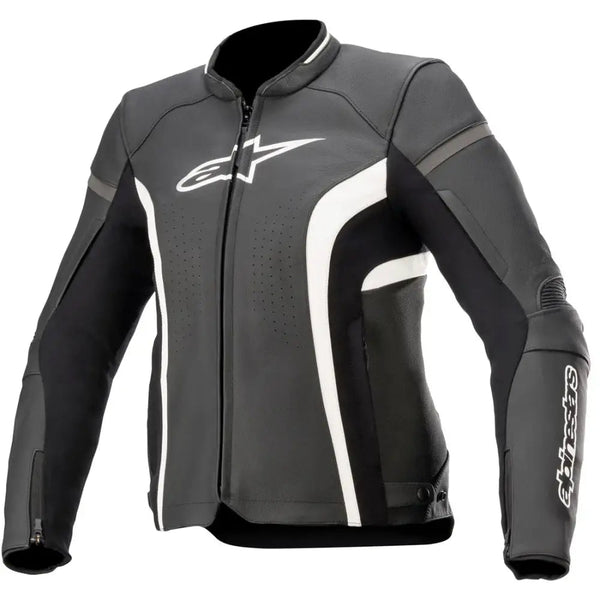 Chamarra de Piel para Mujer Alpinestars Stella Kira V2 Black/White