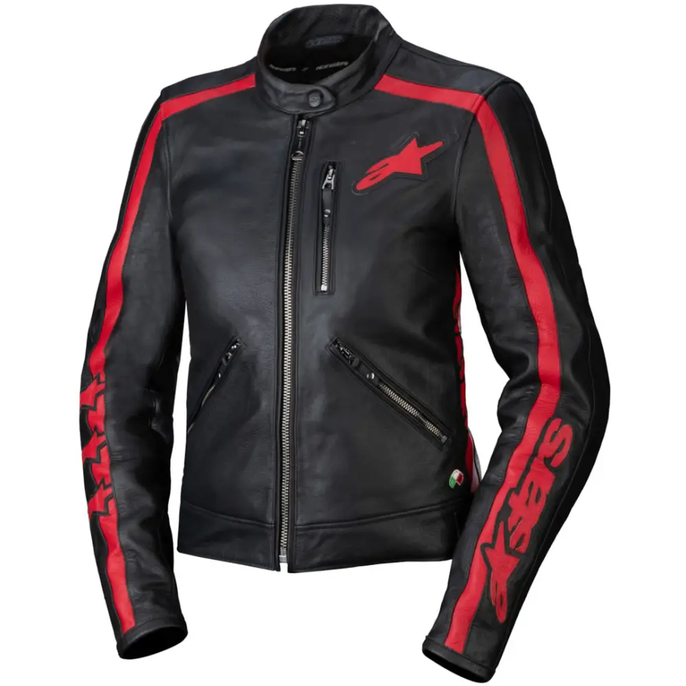 Chamarra de Piel para Mujer Alpinestars Stella Dyno Red