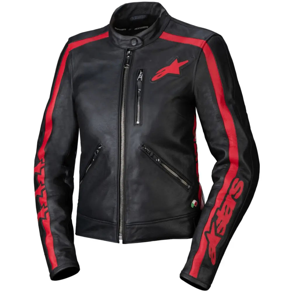 Chamarra de Piel para Mujer Alpinestars Stella Dyno Red