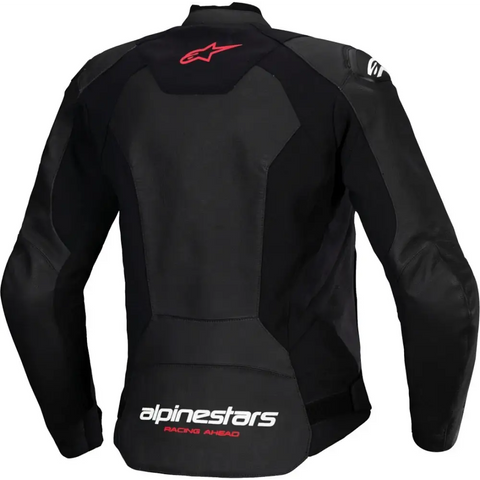 Chamarra de Piel para Mujer Alpinestars Stella Faster V3 Black/White/Fluo Coral