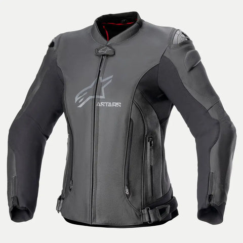 Chamarra de Piel para Mujer Alpinestars Stella GP Plus V4 Black/Black
