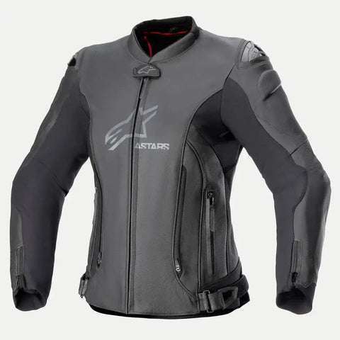 Chamarra de Piel para Mujer Alpinestars Stella GP Plus V4 Black/Black