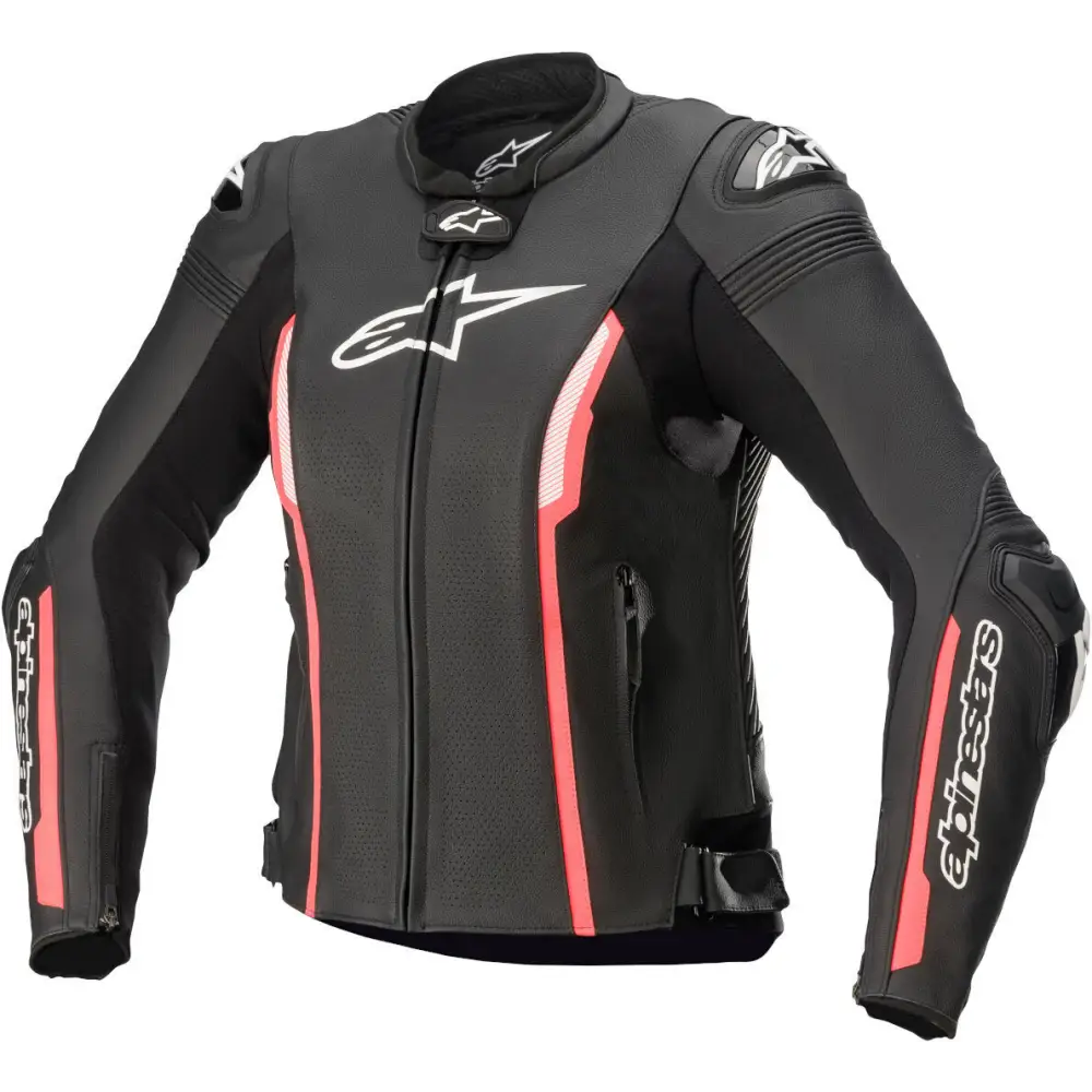 Chamarra de Piel para Mujer Alpinestars Stella Missile v2 Black/Pink