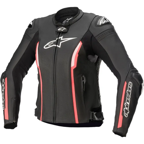 Chamarra de Piel para Mujer Alpinestars Stella Missile v2 Black/Pink