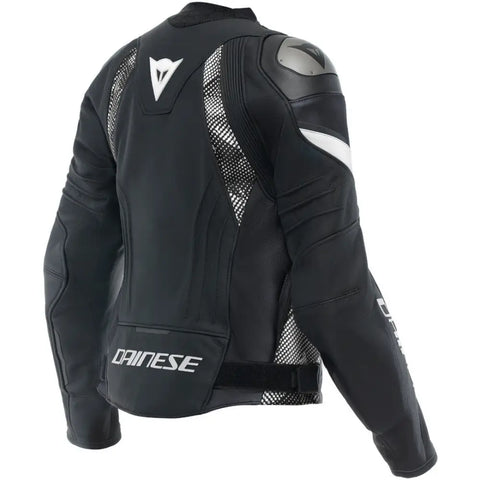 Chamarra de Piel para Mujer Dainese Avro 5 Black/Black/White