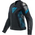 Chamarra de Piel para Mujer Dainese Avro 5 Black/Teal/Anthracite
