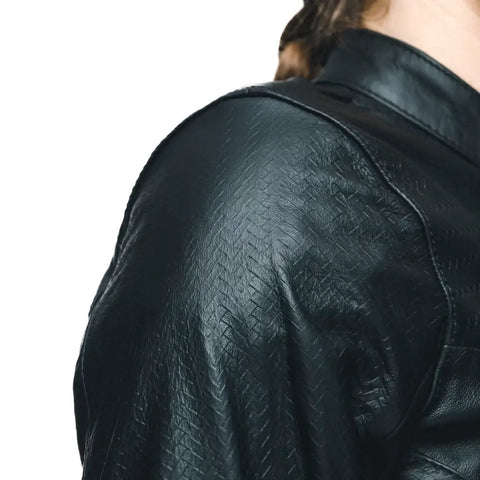 Chamarra de Piel para Mujer Dainese Itinere Black