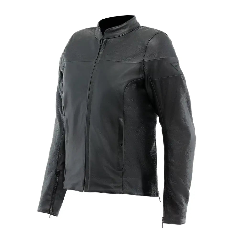 Chamarra de Piel para Mujer Dainese Itinere Black