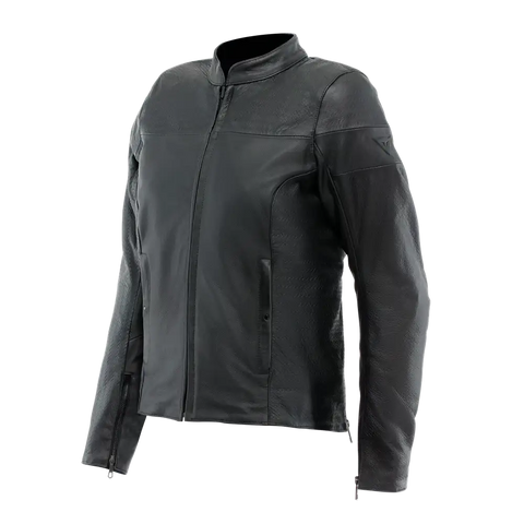 Chamarra de Piel para Mujer Dainese Itinere Black