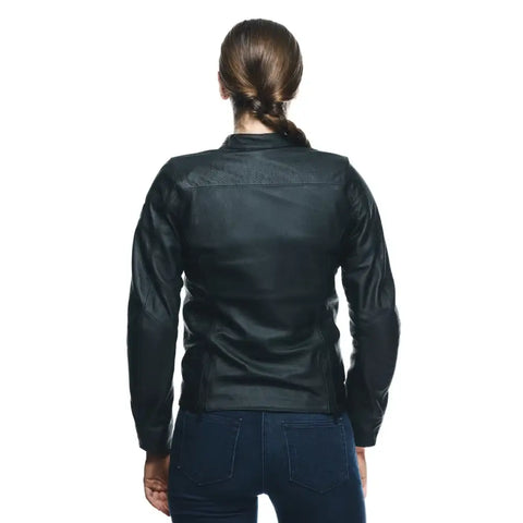 Chamarra de Piel para Mujer Dainese Itinere Black