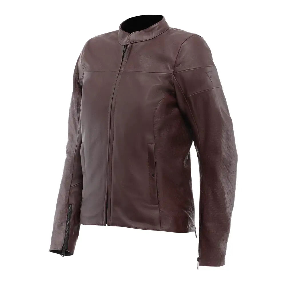 Chamarra de Piel para Mujer Dainese Itinere Bordeaux