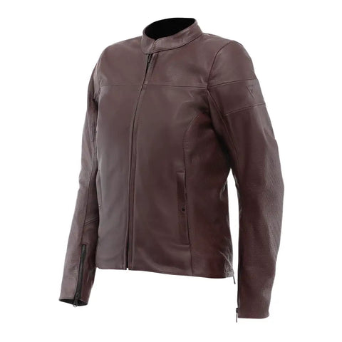 Chamarra de Piel para Mujer Dainese Itinere Bordeaux
