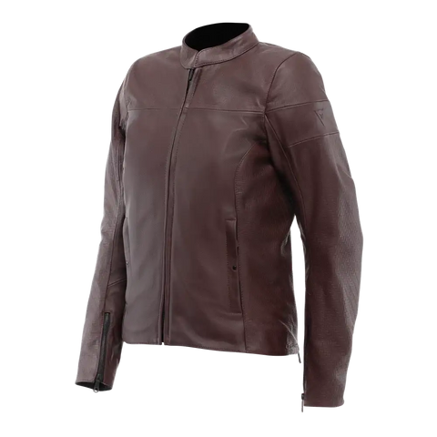 Chamarra de Piel para Mujer Dainese Itinere Bordeaux