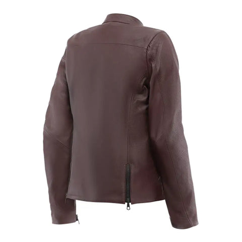 Chamarra de Piel para Mujer Dainese Itinere Bordeaux