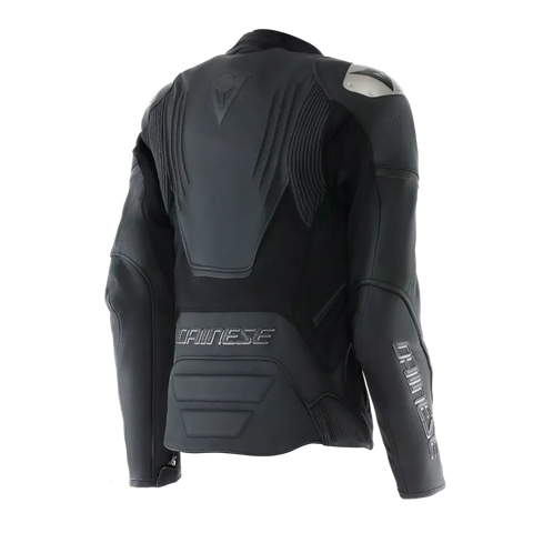 Chamarra de Piel para Mujer Dainese Racing 5 Black/Black
