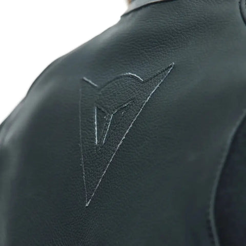 Chamarra de Piel para Mujer Dainese Rapida Black-Matt/White