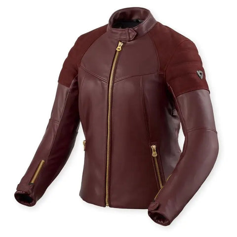 Chamarra de Piel para Mujer REV'IT! London Aubergine