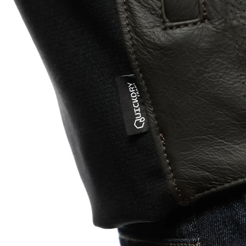 Chamarra de Piel Perforada Dainese Istrice Brown
