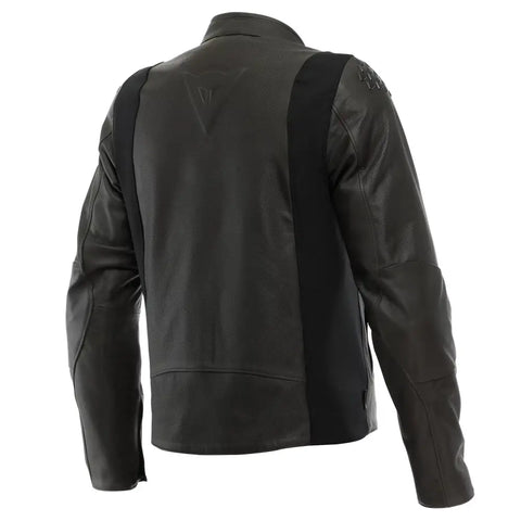 Chamarra de Piel Perforada Dainese Istrice Brown