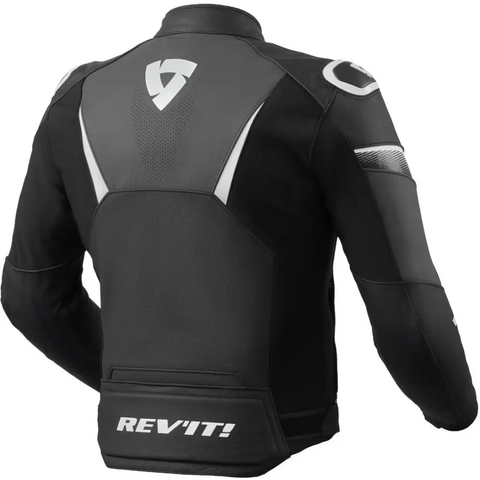 Chamarra de Piel REV’IT! Argon 2 Black/White