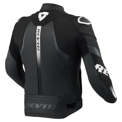 Chamarra de Piel REV'IT! Hyperspeed 3 Air Black/White