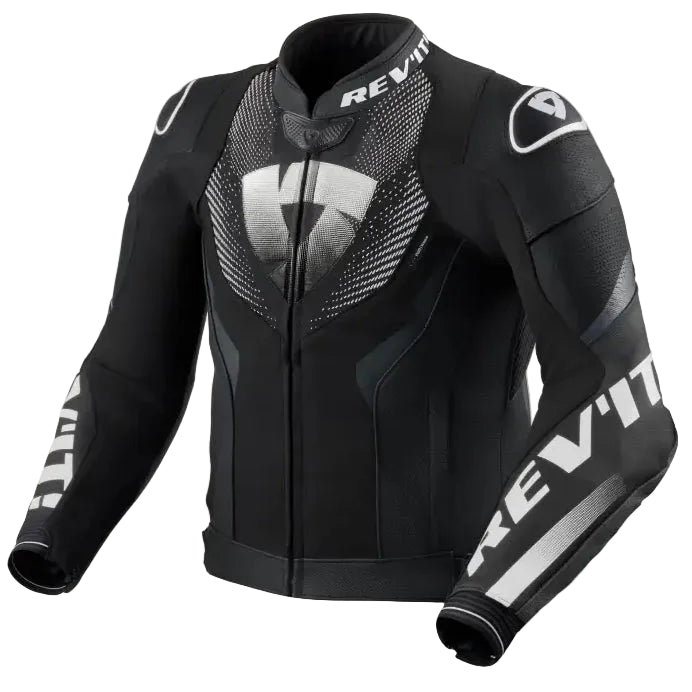 Chamarra de Piel REV'IT! Hyperspeed 3 Air Black/White